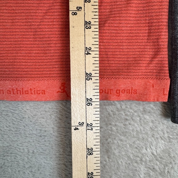 Lululemon Run Swiftly Tech Shirt Womens S Orange Preowned Thumbholes Activewear - Picture 4 of 6